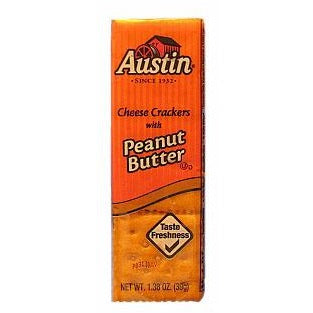 Austin (or Keebler) Cheese Crackers with Peanut Butter